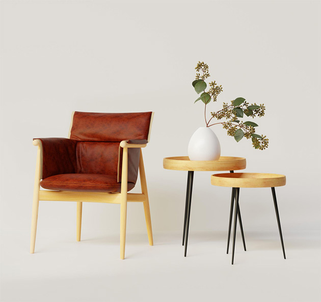 Minimal wooden decoration C - Image 2